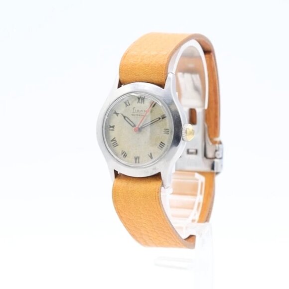 Vintage 29mm Liban 17 Jewel Men's Mechanical Wristwatch Swiss Stainless Steel